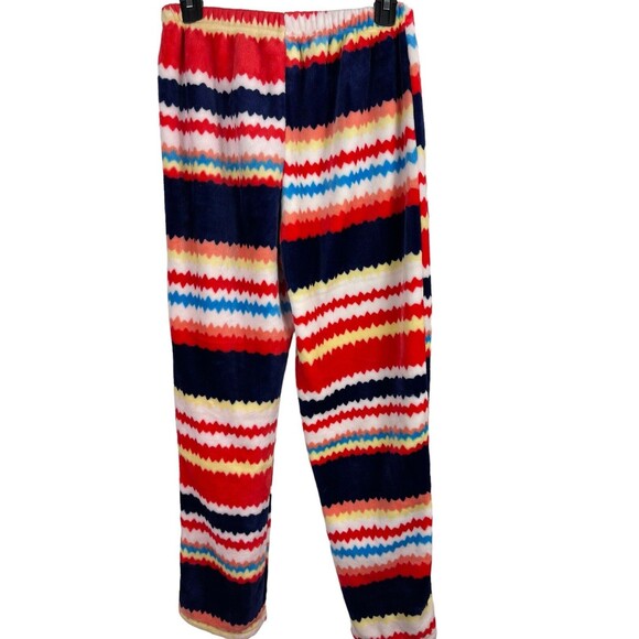 Rou Phang Extra Warm Soft Red Stripe Long Sleeve Top Bottom Pajama Lounge Set L - Picture 9 of 16